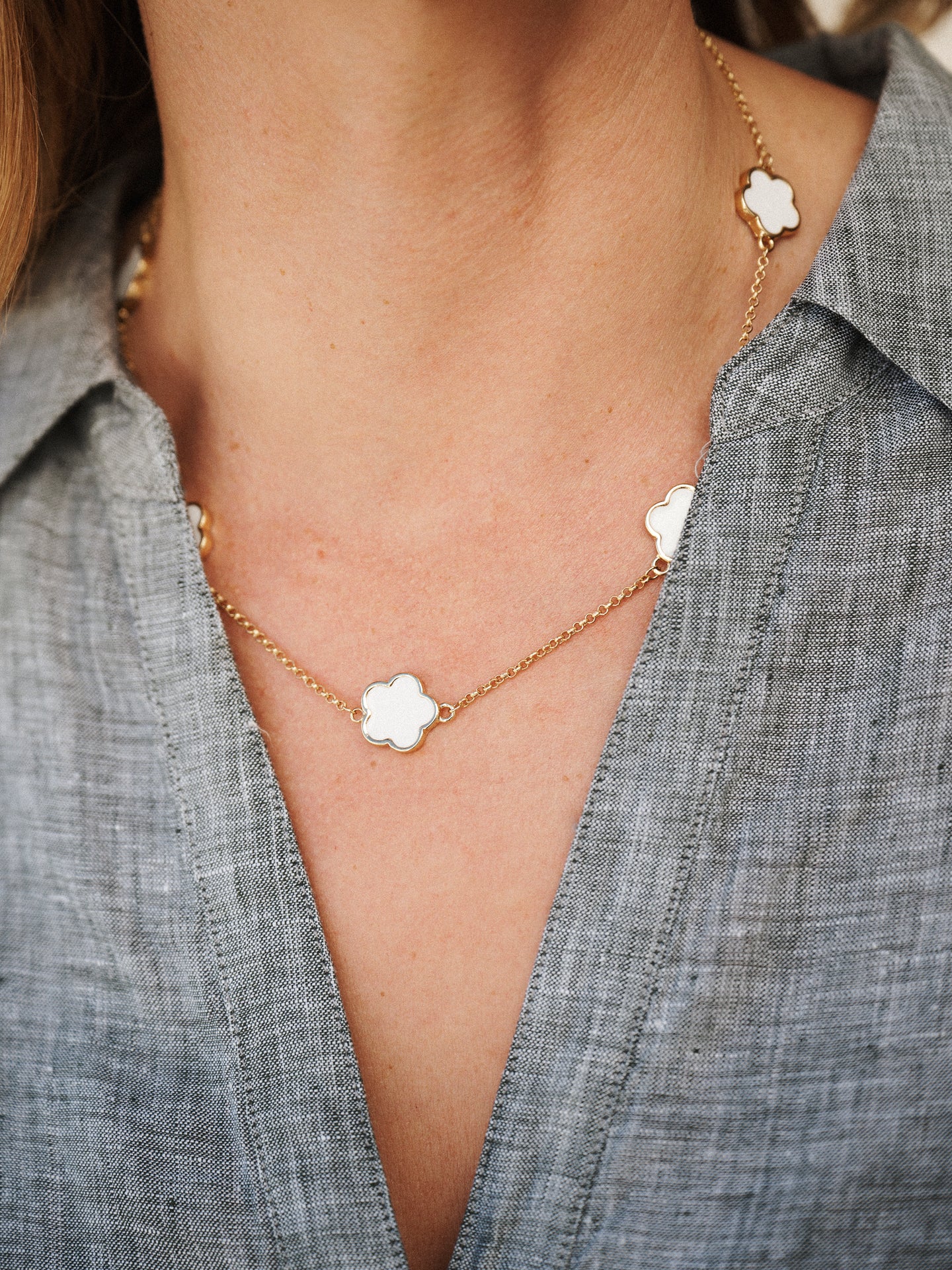 Ivory Flower Necklace