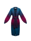 Carolyn chunky knit striped maxi cardigan - Multistripe