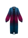 Carolyn chunky knit striped maxi cardigan - Multistripe