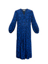 Cassidy viscose blue batik dress