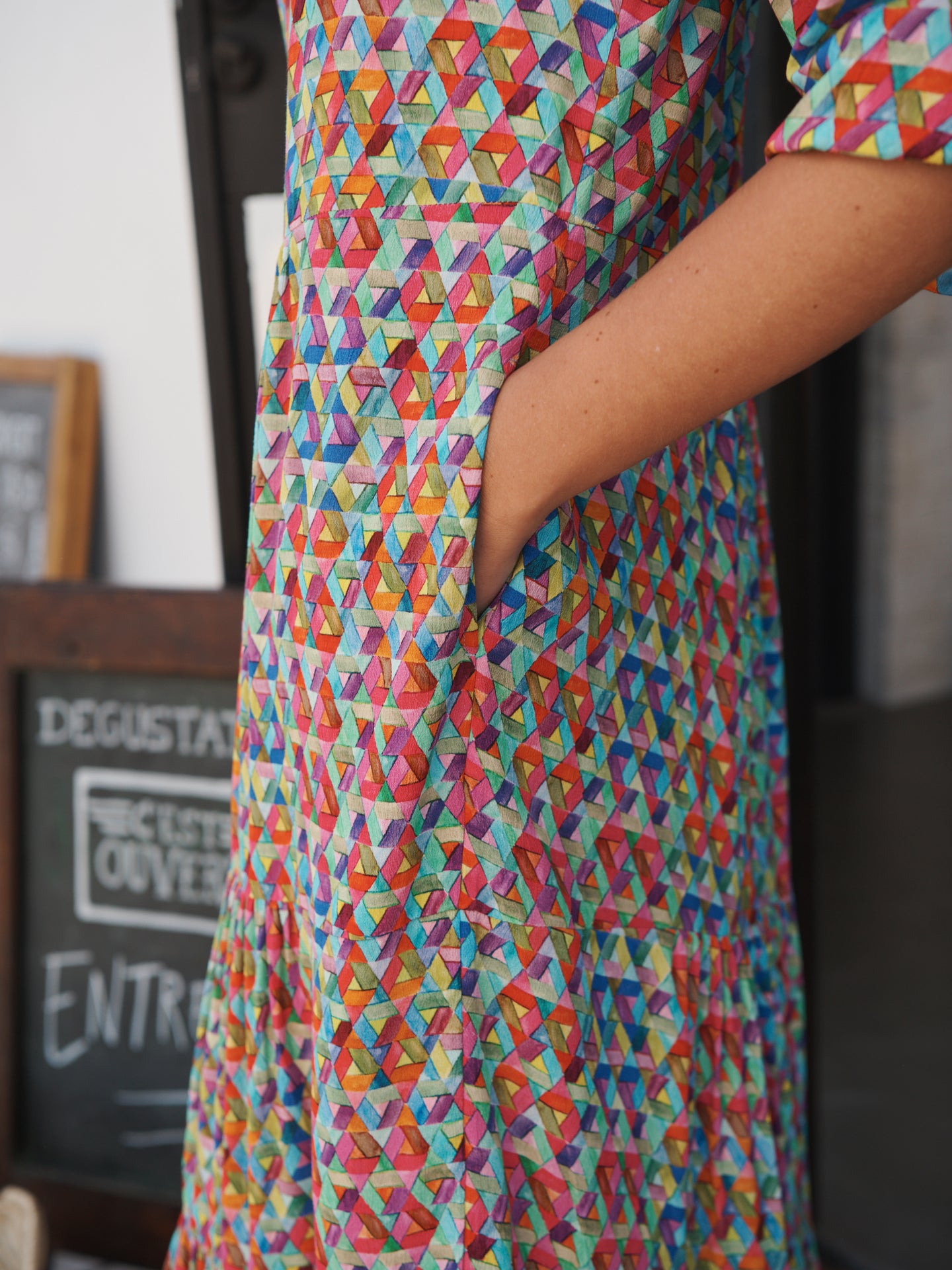 Printed Viscose Dress