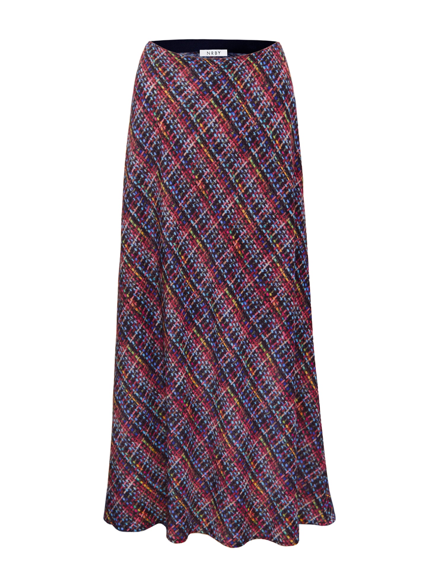 Cyd stardust silk tweed print skirt