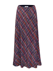 Cyd stardust silk tweed print skirt