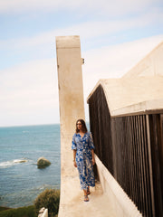 Dionne silk tile print dress | NRBY Clothing