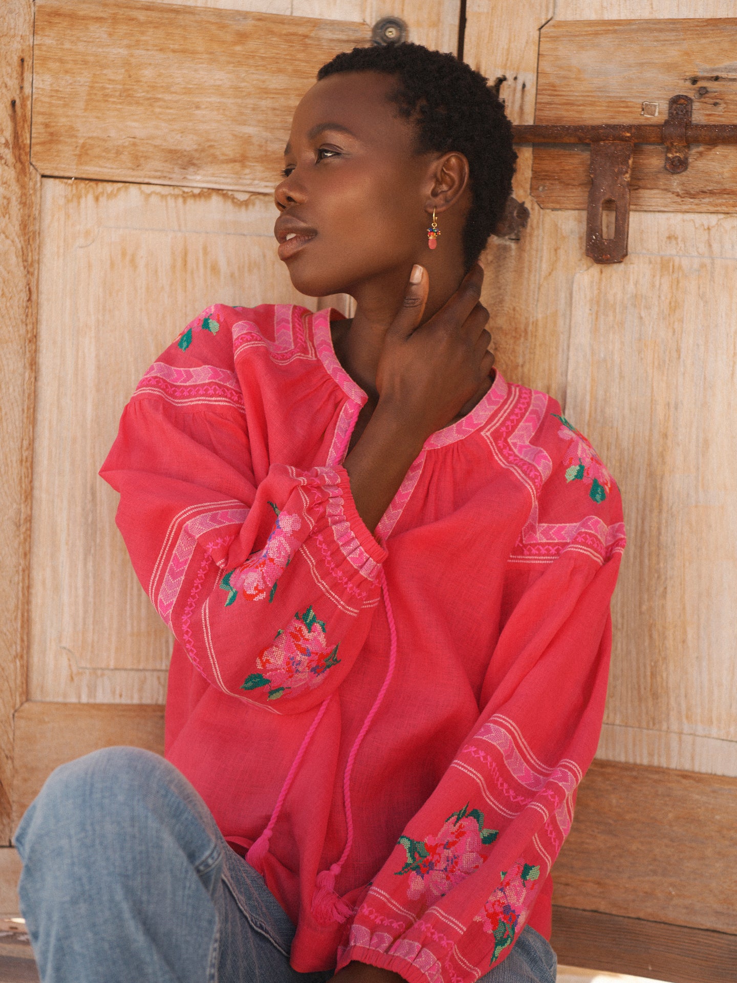 Pink Linen Shirt