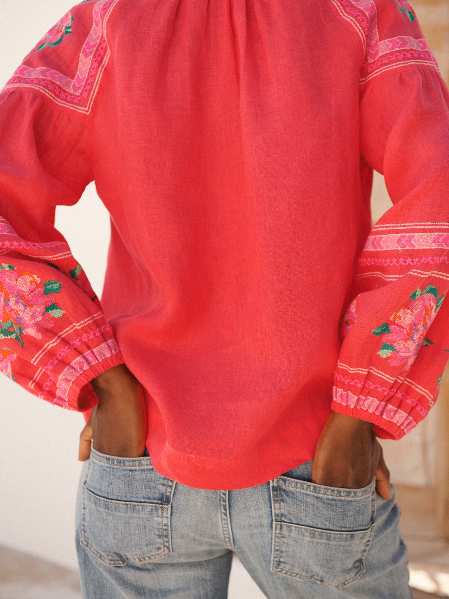 Pink Linen Shirt