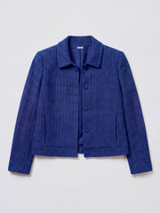 Eddy tweed jacket - Lapis Blue | NRBY Clothing