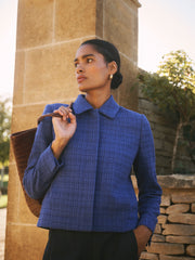 Eddy tweed jacket - Lapis Blue | NRBY Clothing