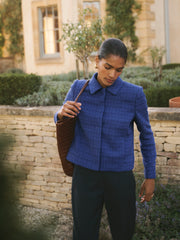 Eddy tweed jacket - Lapis Blue | NRBY Clothing