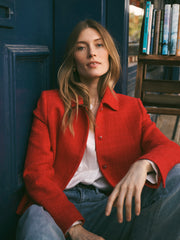 Eddy tweed jacket - Soft Red | NRBY Clothing
