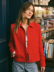 Eddy tweed jacket - Soft Red | NRBY Clothing