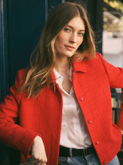 Eddy tweed jacket - Soft Red | NRBY Clothing