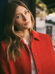 Eddy tweed jacket - Soft Red | NRBY Clothing