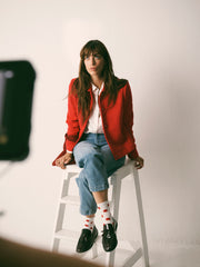 Eddy tweed jacket - Soft Red