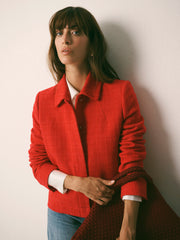 Eddy tweed jacket - Soft Red