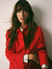 Eddy tweed jacket - Soft Red