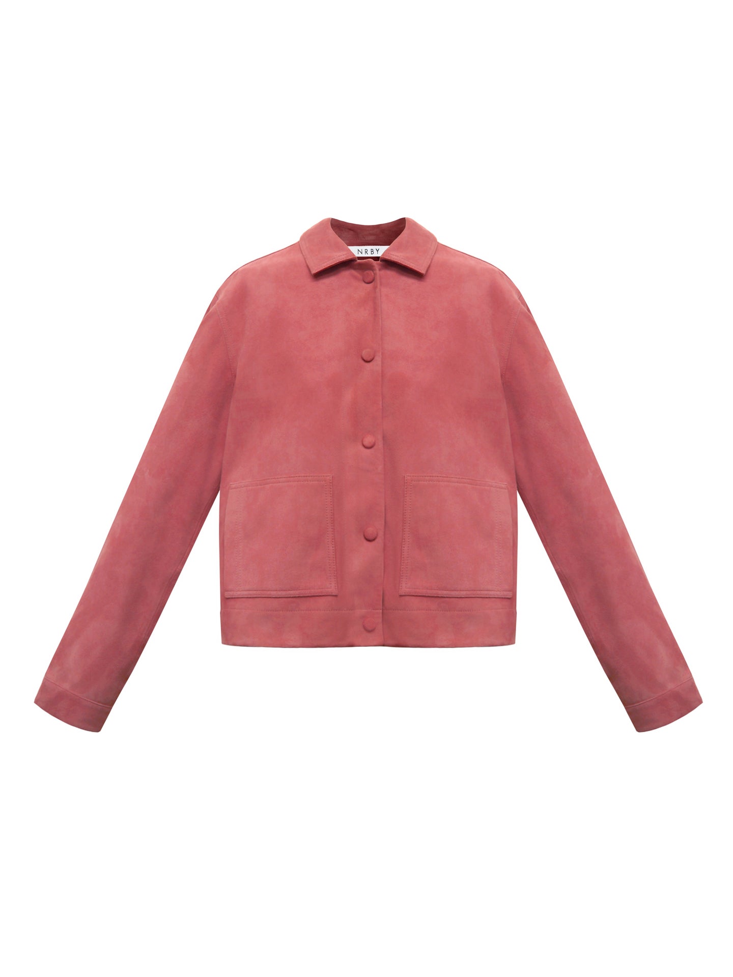 Eliza suede jacket - Raspberry