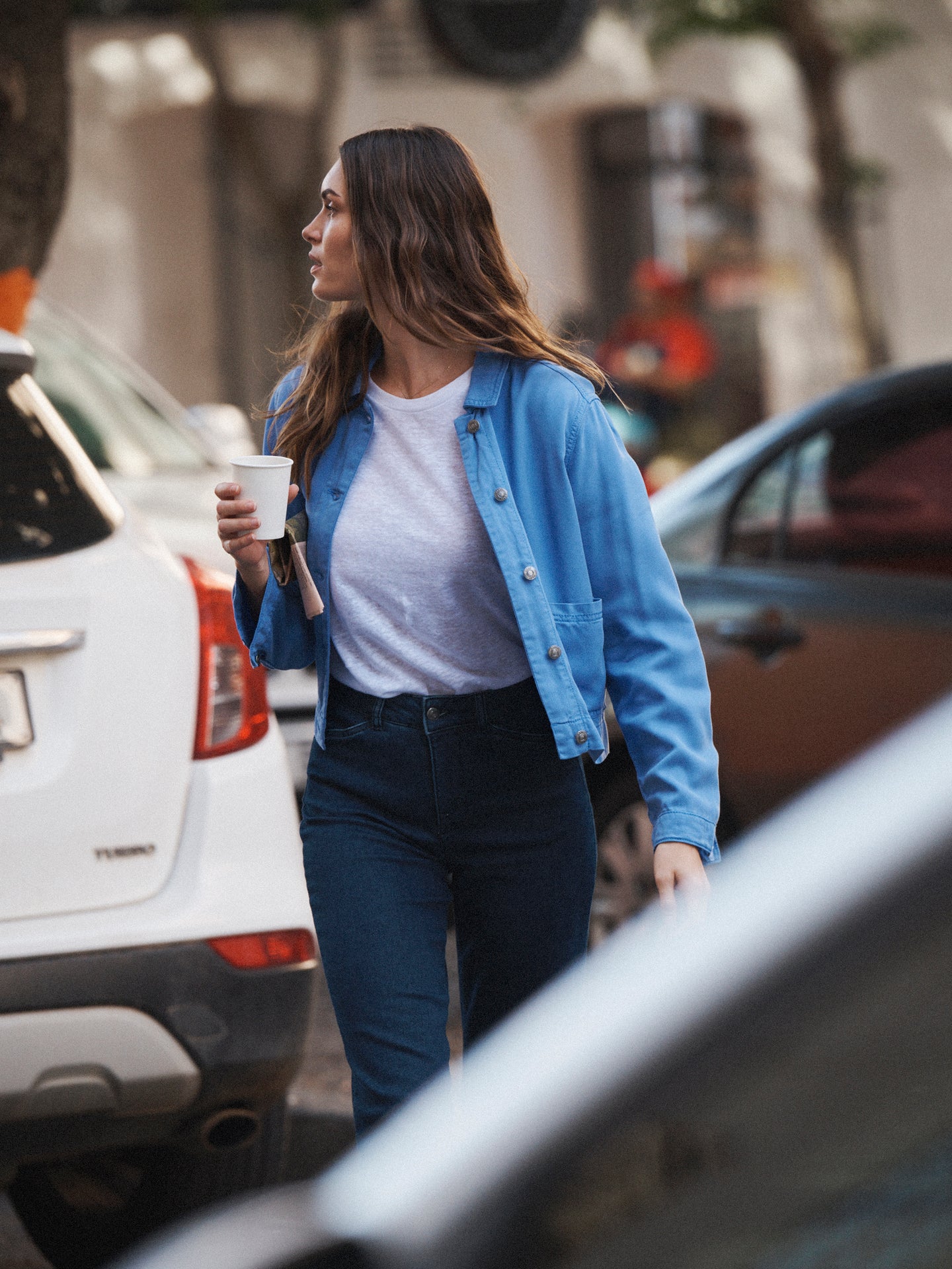 Elodie tencel jacket - Azure Blue