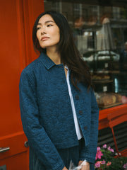 Elodie cotton quilted jacket - Denim
