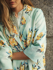 Elsie Linen Tulip Print Coat