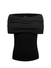 Ella viscose jersey top - Black