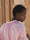 Esther cotton embroidered shirt - Pink / Tonal Pink