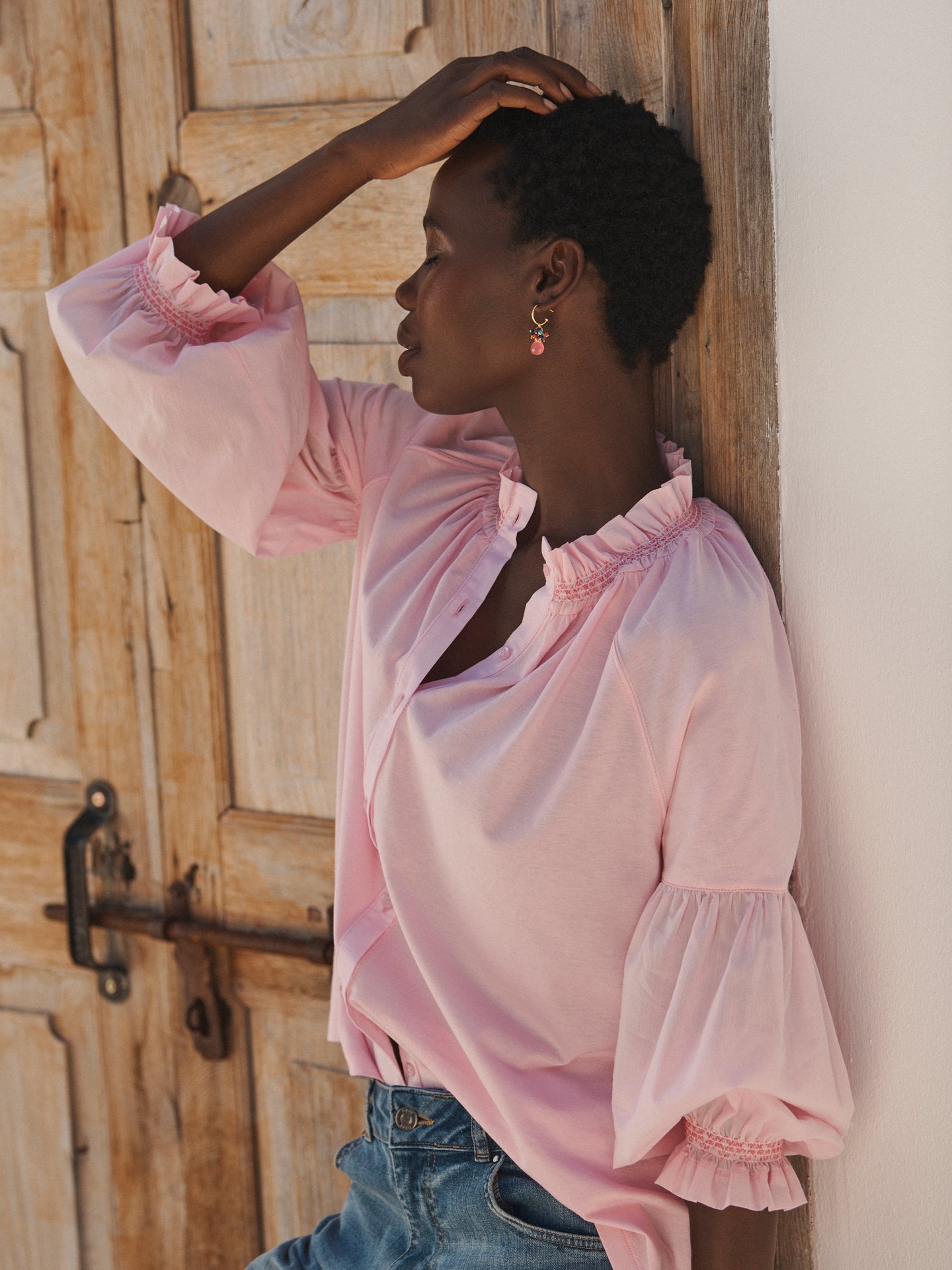 Pink Cotton Shirt