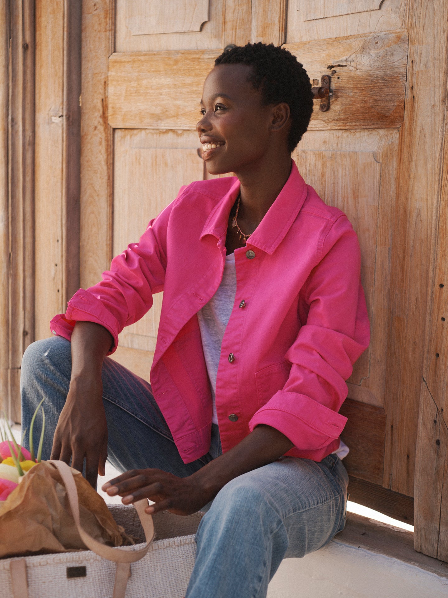 Pink Cotton Jacket