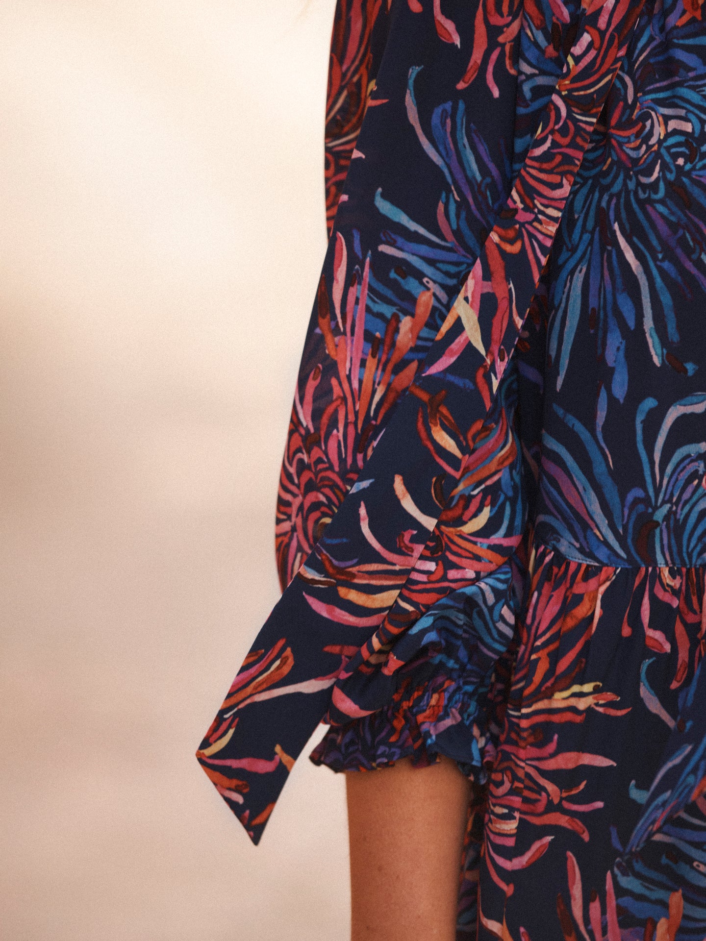 Fiora silk firework flower dress