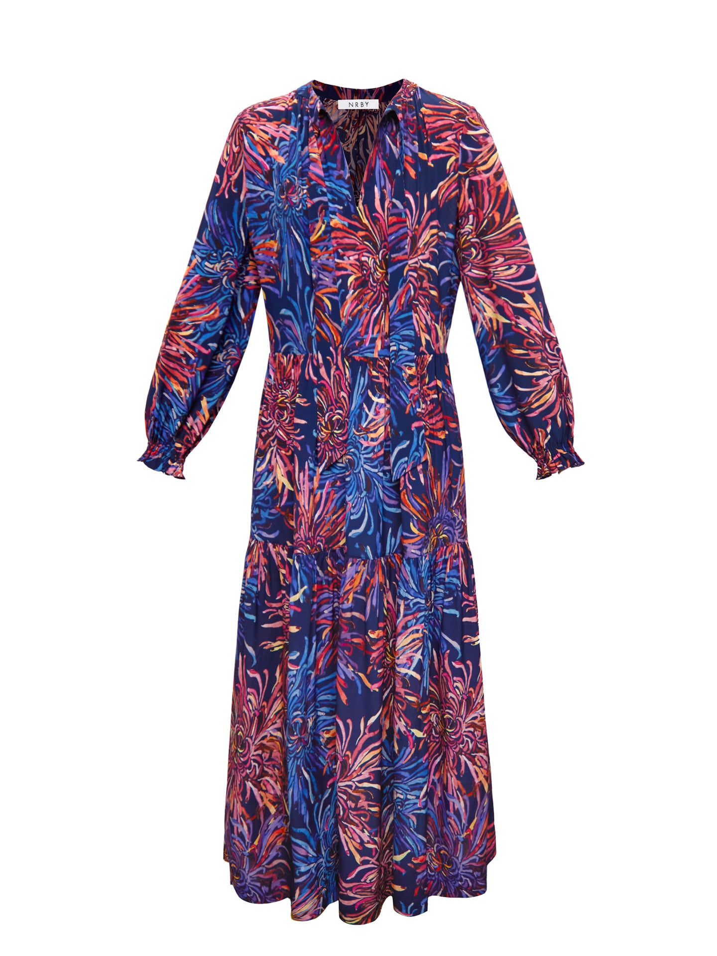 Fiora silk firework flower dress