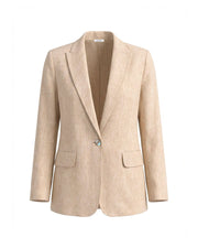 Freddie linen jacket - Oyster