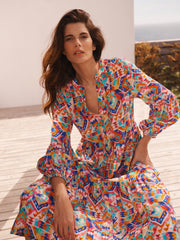 Printed Silk Dress