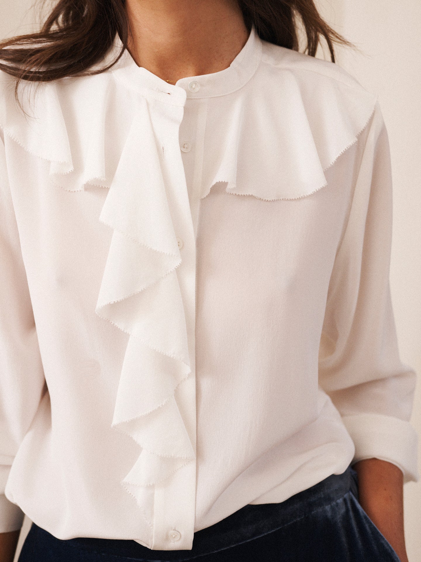 Harri silk shirt - Ivory