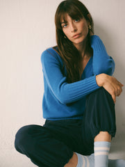 Henri cashmere sweater - Delft Blue | NRBY Clothing