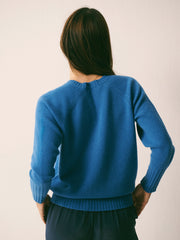 Henri cashmere sweater - Delft Blue | NRBY Clothing