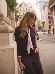 Henri cashmere sweater - Plum Noir | NRBY Clothing