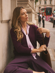 Henri cashmere sweater - Plum Noir | NRBY Clothing