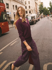 Henri cashmere sweater - Plum Noir | NRBY Clothing