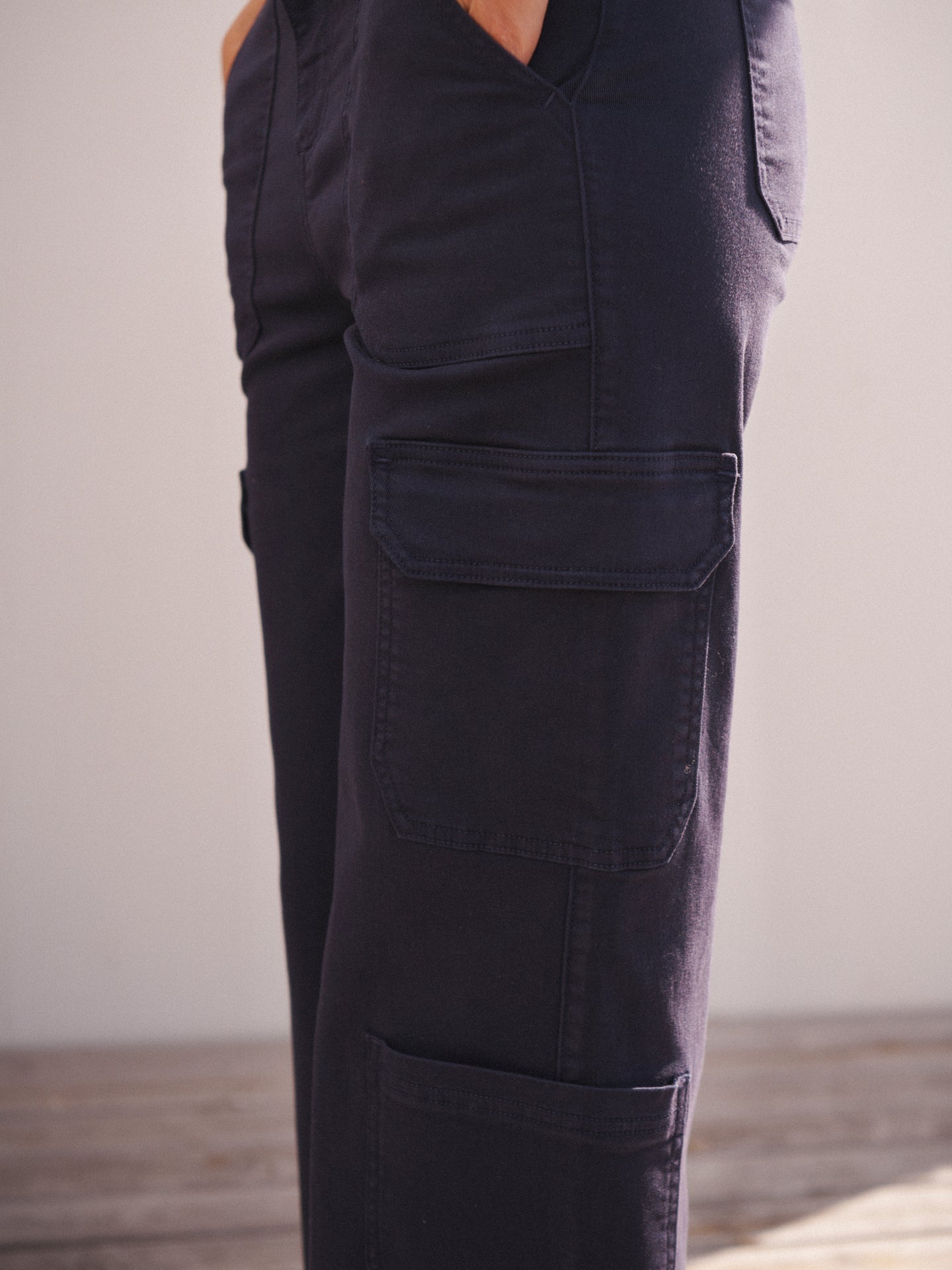 Hendrix wide leg cargo trouser - Navy