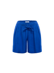 Poppie linen pull on short - Indigo Blue | NRBY Clothing