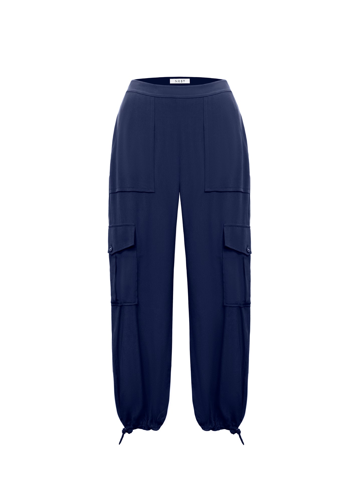 Blue Silk Trousers