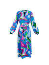 Dyan silk swirl maxi dress