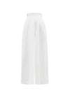 Pippi cotton double cloth trousers - White