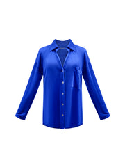 Tommy linen jersey shirt - Cobalt | NRBY Clothing