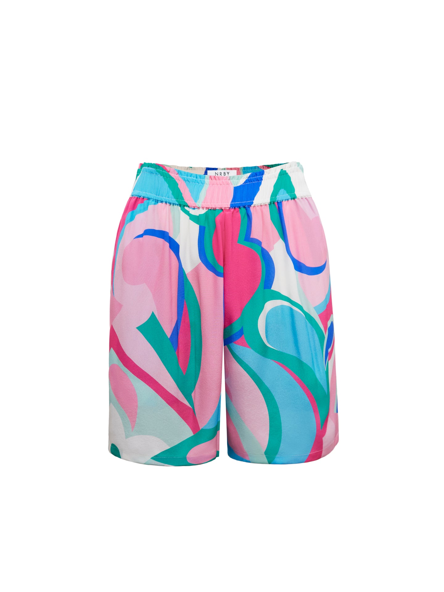 Poppie silk swirl shorts