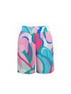 Poppie silk swirl shorts