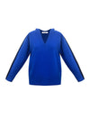 Saffron merino cashmere hooded sweater - Lapis Blue / Navy