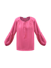 Athena gauze linen shirt - Bright Pink | NRBY Clothing