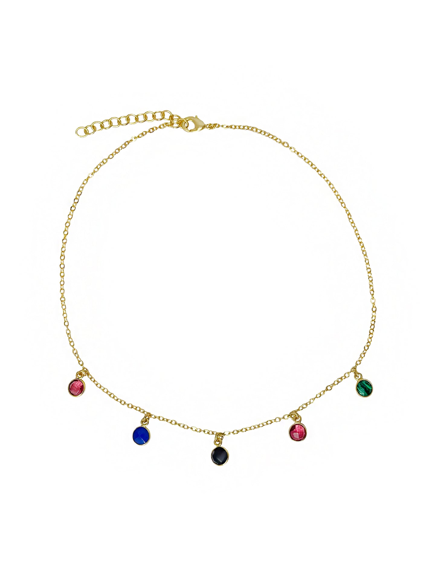 Multi Coloured Stone Necklace