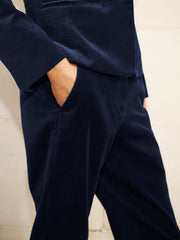Imogen cotton velvet trouser - Dark Navy